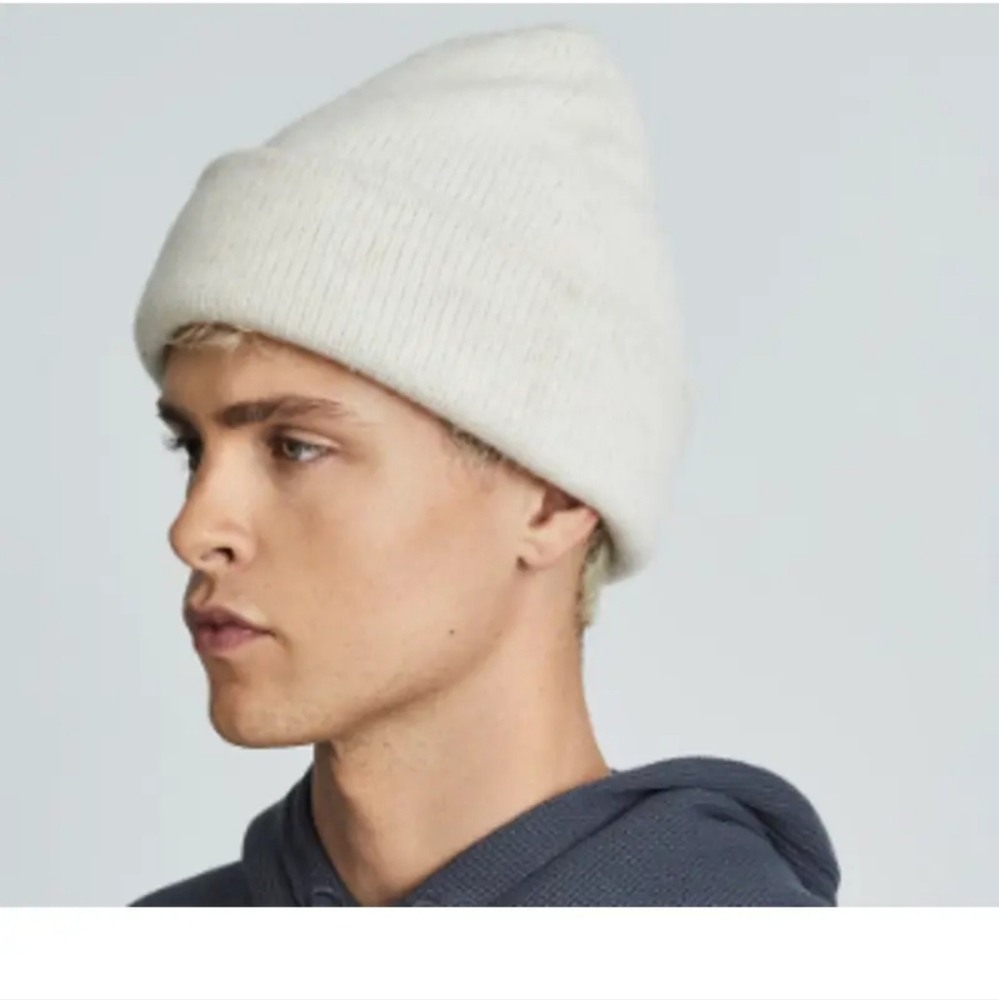 EVERLANE Unisex Wool Ribbed Knit Beanie One Size New with Tags